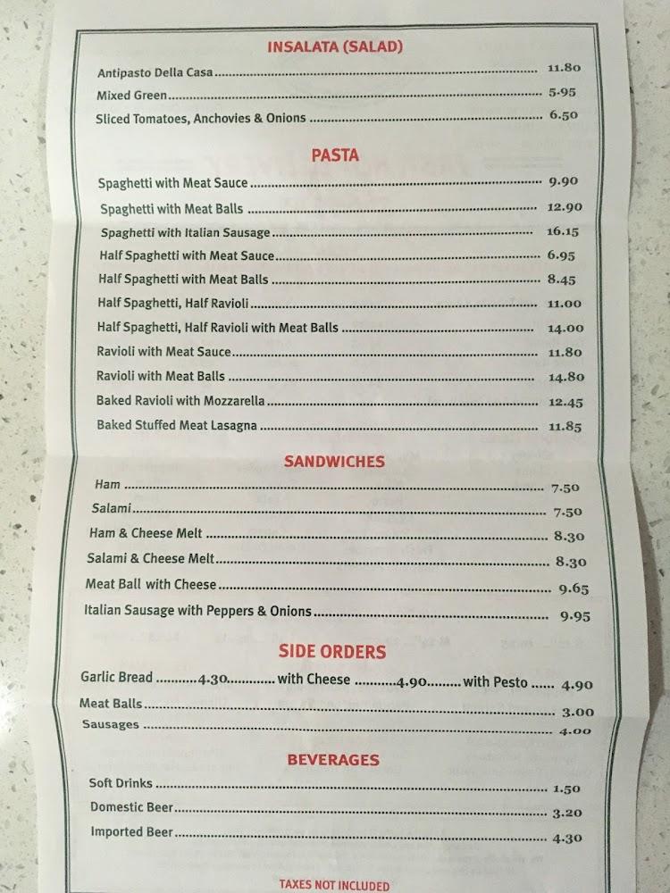 Pasquale's Pizzeria Restaurant Menu image 4